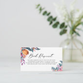 Carte de demande de Baby shower pour les oranges b (Debout devant)