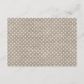 Carte de demande de Baby shower pour les points Co (Dos)