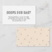 Carte de demande de baby shower Retro art déco (Devant / Derrière)