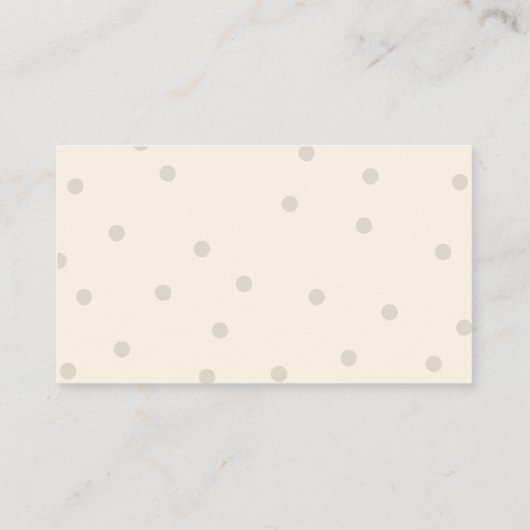 Carte de demande de baby shower simple et design (Dos)
