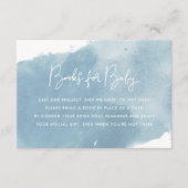 Carte de demande de Baby shower Sky Blue Watercolo (Devant)