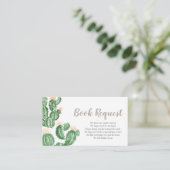 Carte de demande de baby shower succulent Cactus (Debout devant)