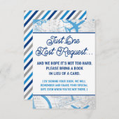 Carte de demande de Baby shower World Await (Devant / Derrière)