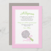 Carte de demande de bouquet de demoiselle (Devant / Derrière)