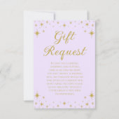 Carte de demande de cadeau d'anniversaire de la Pr (Devant)