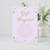 Carte de demande de cadeau d'anniversaire de la Pr (Debout devant)