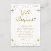 Carte de demande de cadeau d'anniversaire de la pr (Devant)