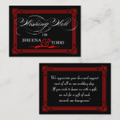 Carte de demande de cadeau en espèces "Wishing Wel (Devant / Derrière)