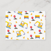 Carte de demande de carnet de Baby showers de cons (Dos)