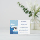 Carte de demande de carnet de la famille Penguin (Debout devant)