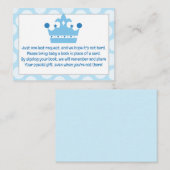 Carte de demande de carnet de livres pour bébé Lit (Devant / Derrière)