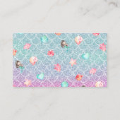 Carte de demande de carnet de sirènes pourpre pour (Dos)