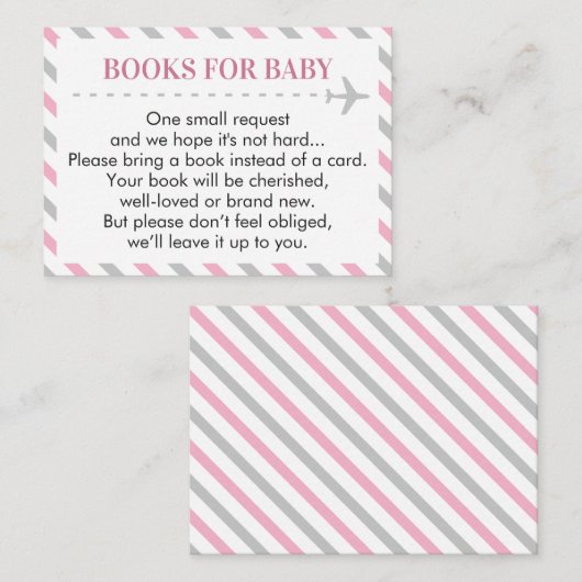 Carte de demande de carnet de voyage d'avion (Devant / Derrière)