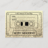 Carte de demande de chanson de mariage en cassette (Devant)