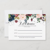 Carte de demande de chanson de mariage illustrée à (Devant)