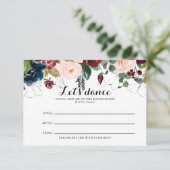 Carte de demande de chanson de mariage illustrée à (Debout devant)