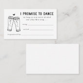 Carte de demande de chanson drôle pour invitation (Devant / Derrière)