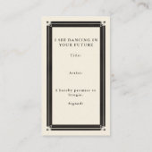 Carte de demande de chant de gramophone céleste Bo (Dos)