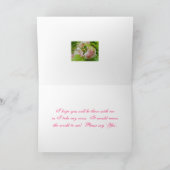 Carte de demande de demoiselle d'honneur aux roses (Intérieur)