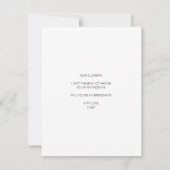 Carte de demande de demoiselle d'honneur Chic avec (Dos)