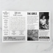 Carte de demande de demoiselle d'honneur de journa (Intérieur)