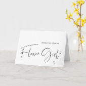 Carte de demande de demoiselle d'honneur personnal (Fleur jaune)
