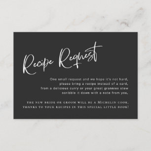 Carte de demande de Fête des mariées gothique noir