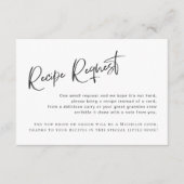 Carte de demande de Fête des mariées gothique noir (Devant)