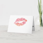 Carte de demande de la femme de ménage - baiser ro (Dos)