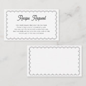 Carte de demande de la recette de la nuptiale fron (Devant / Derrière)