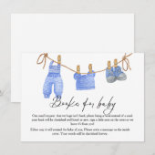 Carte de demande de livre bohème pour bébé sur un (Devant / Derrière)