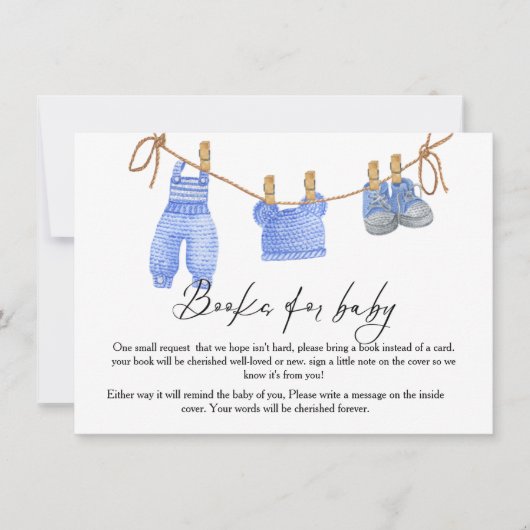 carte de demande de livre Boho Clothesline pour bé (Devant)
