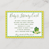 Carte de demande de livre de bibliothèque pour béb (Devant)