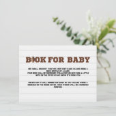 Carte de demande de livre de football pour bébé (Debout devant)