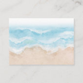 Carte de demande de livre pour Blue Retro Beach Bo (Dos)