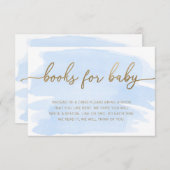 Carte de demande de livres à insérer - Aquarelle b (Devant / Derrière)