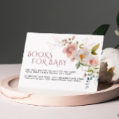 Carte de demande de livres Fleur sauvage rustiques