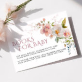 Carte de demande de livres Fleur sauvage rustiques