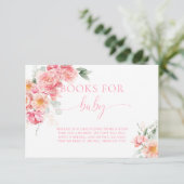 Carte de demande de livres Piper Peony pour bébé (Debout devant)