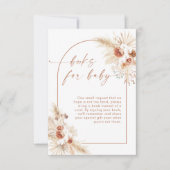 Carte de demande de livres pour bébé en herbe de p (Devant)