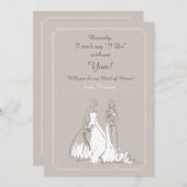 Carte de demande de mariage (Devant / Derrière)