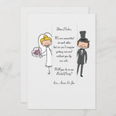 Carte de demande de mariage et de mariage (Devant / Derrière)