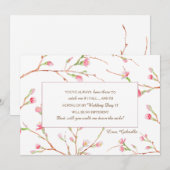 Carte de Demande de Mariage Printemps Fleurs (Devant / Derrière)