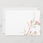 Carte de demande de mariage Spring Buds (Dos)