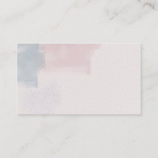 Carte de demande de recette couleur rose et bleu A (Dos)