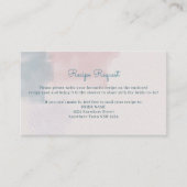 Carte de demande de recette couleur rose et bleu A (Devant)