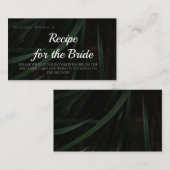 Carte de demande de recette de douche de mariée ve (Devant / Derrière)
