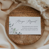 Carte de demande de recette de florale blanche pou