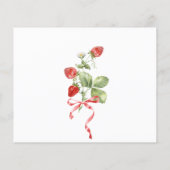 Carte de demande de recette de fraise tendance (Dos)