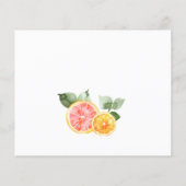 Carte de demande de recette de mariage aux fleurs (Dos)